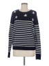 Aqua 100% Cashmere Stars Blue Cashmere Pullover Sweater Size M - photo 1