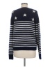 Aqua 100% Cashmere Stars Blue Cashmere Pullover Sweater Size M - photo 2