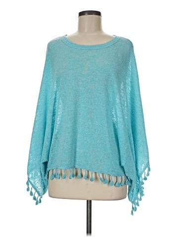Blue Saks Fifth Avenue Poncho (view 1)