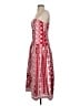 Francesca's Paisley Red Cocktail Dress Size S - photo 5
