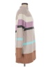 Lands' End 100% Cotton Stripes Tan Turtleneck Sweater Size M - photo 4
