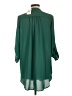Lush 100% Polyester Green 3/4 Sleeve Blouse Size L - photo 2