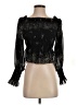 ALLSAINTS 100% Polyester Black 3/4 Sleeve Blouse Size 4 - photo 1
