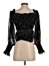 ALLSAINTS 100% Polyester Black 3/4 Sleeve Blouse Size 4 - photo 2