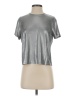 Porridge Metallic Silver Short Sleeve Top Size Sm (1) - photo 1