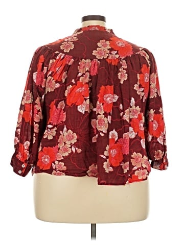 Porridge 3/4 Sleeve Blouse (view 2)
