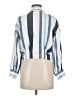 Zara TRF Stripes Blue 3/4 Sleeve Blouse Size M - photo 2