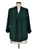 Brixon Ivy 100% Polyester Green 3/4 Sleeve Blouse Size M - photo 1