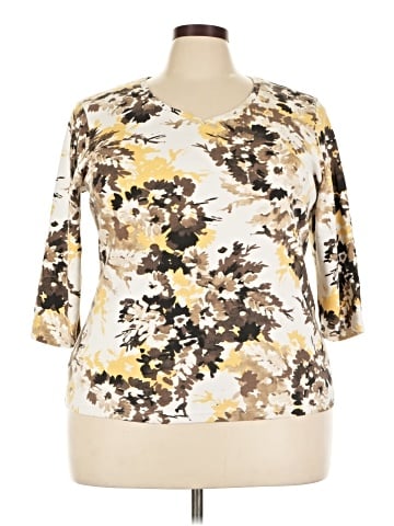 Karen Scott 3/4 Sleeve T-Shirt (view 1)