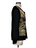 misook 100% Polyester Black Long Sleeve Blouse Size XS - photo 4