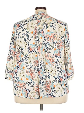 Pale Sky 3/4 Sleeve Blouse (view 2)