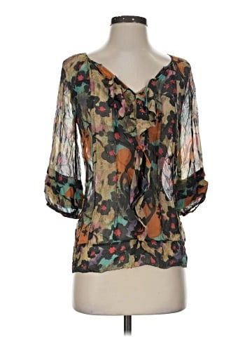 Diane von Furstenberg 3/4 Sleeve Silk Top (view 1)