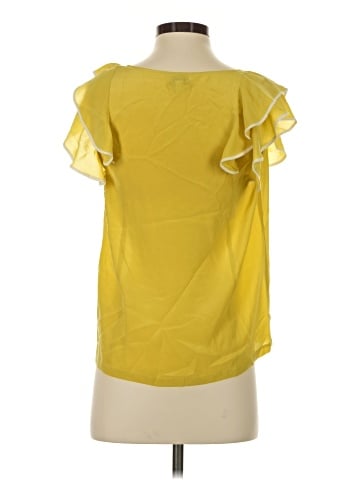 Odille Short Sleeve Silk Top (view 2)