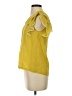 Odille 100% Silk Yellow Short Sleeve Silk Top Size 4 - photo 5