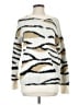 Fate Animal Print Ivory Pullover Sweater Size S - photo 1