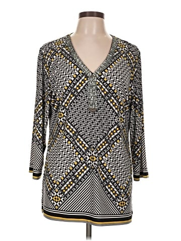 JM Collection 3/4 Sleeve Blouse (view 1)
