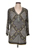 JM Collection Gray 3/4 Sleeve Blouse Size L - photo 1