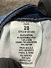Level 99 Stars Blue Denim Shorts Size 28 waist - photo 4