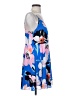 Express 100% Polyester Print Blue Cocktail Dress Size S - photo 4