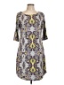 Soybu Print Gray Casual Dress Size L - photo 1