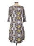 Soybu Print Gray Casual Dress Size L - photo 2