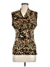 JKLA Gold Sleeveless Blouse Size M - photo 1