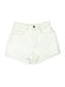 American Apparel Ivory Denim Shorts Size 27 waist - photo 1