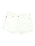 Levi's Solid White Shorts Size 28 - photo 1
