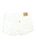 Levi's Solid White Shorts Size 28 - photo 2