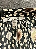 Nic + Zoe Animal Print Black Long Sleeve Blouse Size S - photo 7