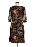 Connected Apparel Animal Print Brown Cocktail Dress Size 6 - photo 2