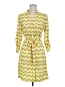 Tacera Chevron-herringbone Yellow Casual Dress Size M - photo 1