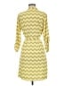 Tacera Chevron-herringbone Yellow Casual Dress Size M - photo 2