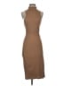 Zara Solid Brown Cocktail Dress Size S - photo 1