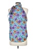 Veronica Beard 100% Silk Blue Sleeveless Silk Top Size 6 - photo 2