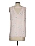 Pixley 100% Polyester Stars Pink Sleeveless Blouse Size S - photo 2