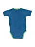 Zutano 100% Cotton Blue Short Sleeve Onesie 3-6 MO / 6 MO - photo 2
