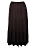 Elementz Solid Black Casual Skirt Size 1X - photo 2