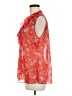CAbi 100% Polyester Orange Sleeveless Blouse Size M - photo 5
