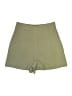 Zara Solid Green Shorts Size M - photo 2
