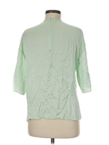Vince. 3/4 Sleeve Silk Top (view 2)