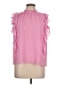 Generation Love 100% Polyester Solid Polka Dots Pink Sleeveless Blouse Size L - photo 1