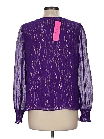 Lilly Pulitzer Long Sleeve Silk Top (view 2)