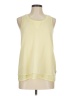 Maison Scotch 100% Polyester Yellow Sleeveless T-Shirt Size Med (2) - photo 1