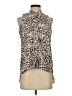 Ariella Animal Print Brown Sleeveless Blouse Size S - photo 1