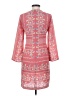 BCBGMAXAZRIA 100% Polyester Paisley Pink Casual Dress Size XS - photo 2