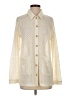 Mystree Chevron-herringbone Ivory Long Sleeve Blouse Size S - photo 1