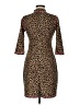 Slate & Willow Animal Print Brown Cocktail Dress Size M - photo 2