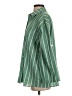Shein 100% Polyester Stripes Green Long Sleeve Blouse Size S - photo 5