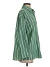 Shein 100% Polyester Stripes Green Long Sleeve Blouse Size S - photo 4